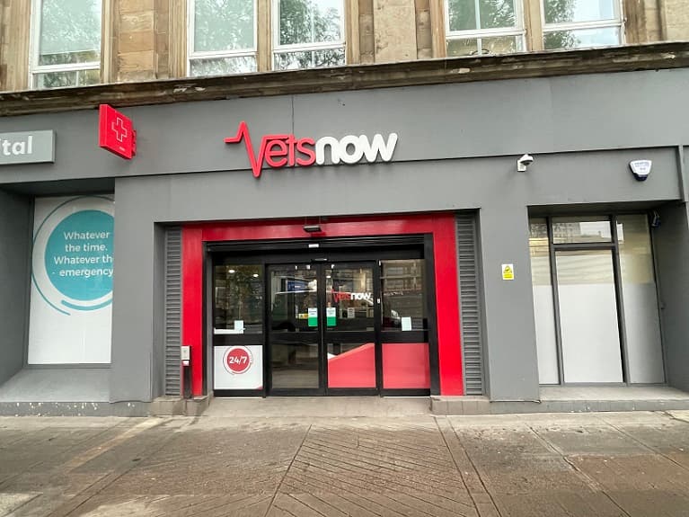 Vets Now Hospital Glasgow exterior
